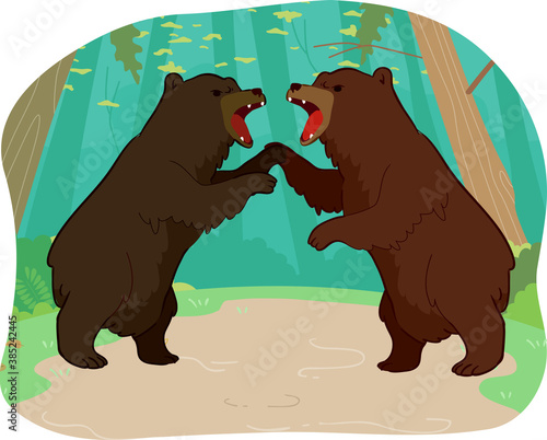Competition Bears Illustration