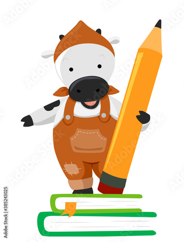 Farm Animal Cow Pencil Book...