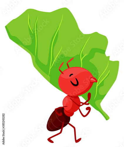 Mascot Ant Leaf Cutter Illu...