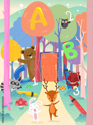 Preschool Animals Forest Th...