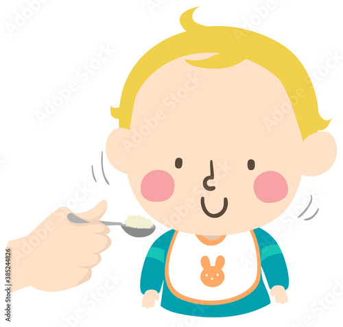 Kid Toddler Boy Gesture Nod Head Yes Illustration