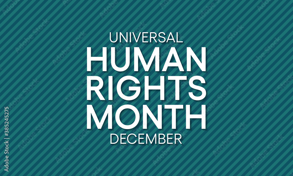 Vector illustration on the theme of Universal Human Rights month observed each year during December across the globe.