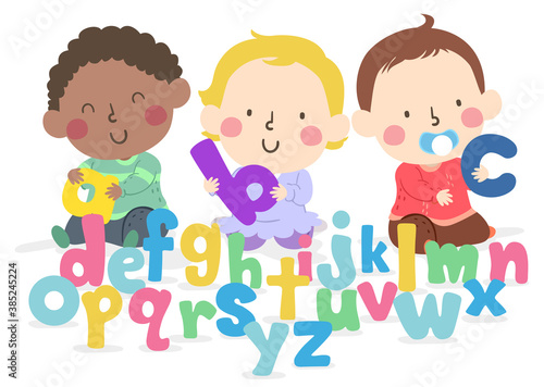 Kids Toddlers Play Alphabet...