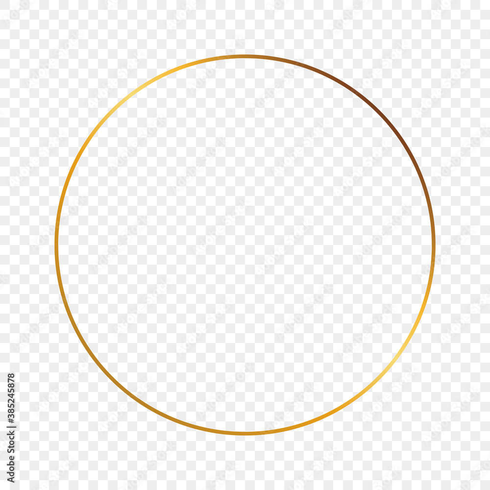 Gold glowing circle frame Gold glowing circle frame