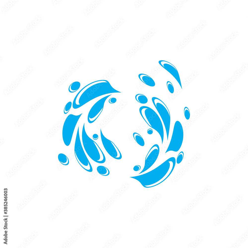 water splash icon vector illustration design template water splash icon vector illustration design template
