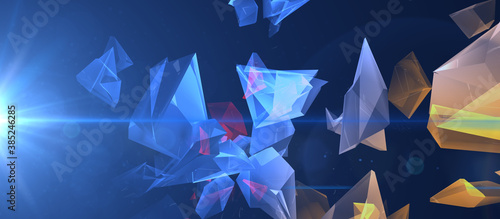 Abstract tech color backgro...