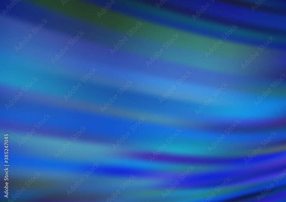 Fototapeta premium Light BLUE vector blurred bright background.