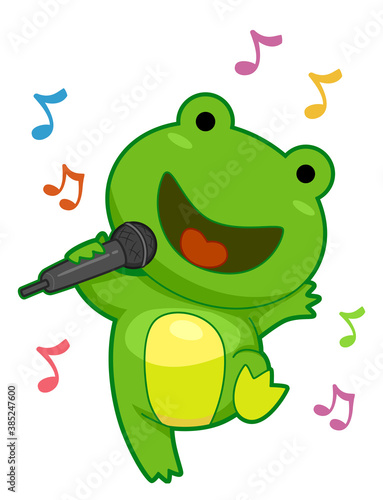 Frog Singing Microphone