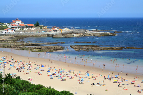 Sunny beach of Comillas on the Bay of Biscay, Cantabria, Spain © Roel