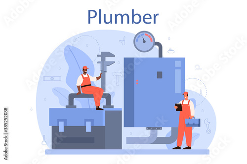 Plumber. Plumbing service, professional repair and cleaning