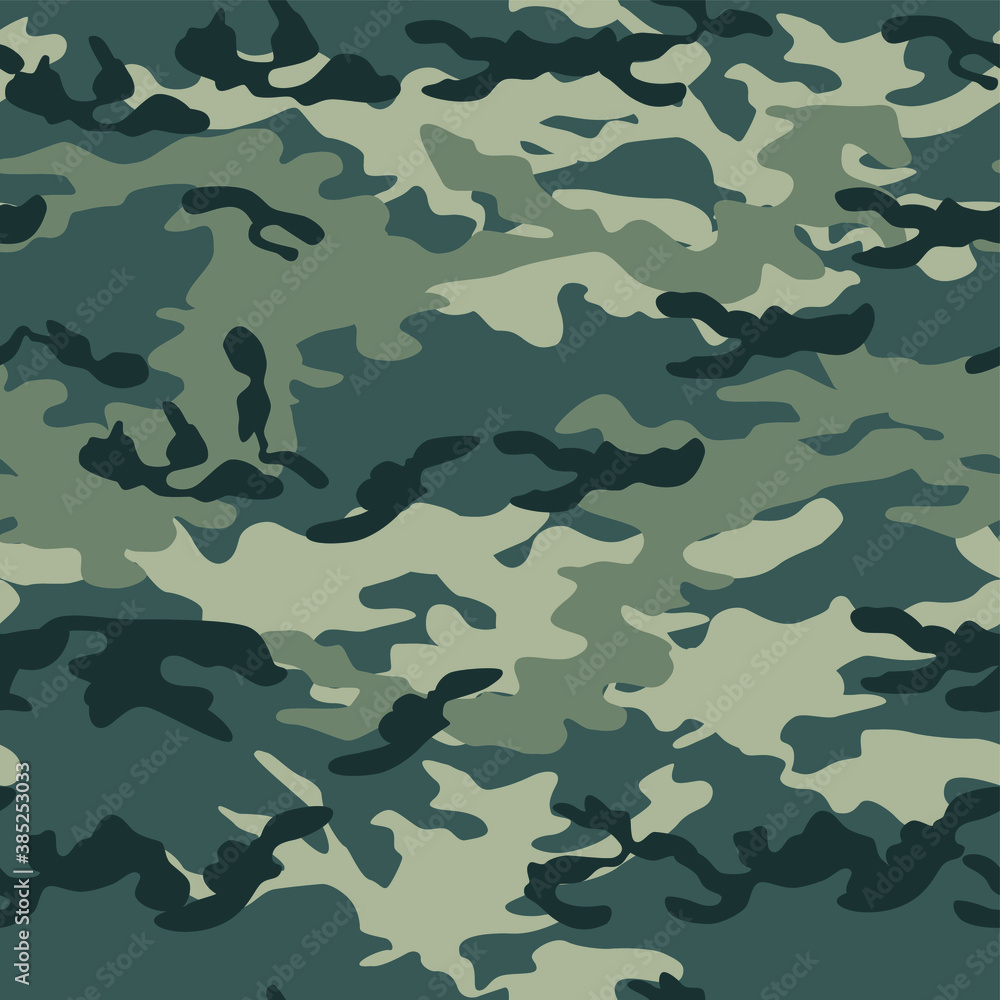 Seamless vector camouflage pattern. Military/ uniform/ army background. For  fabric, textile, design, advertising banner. vector de Stock | Adobe Stock
