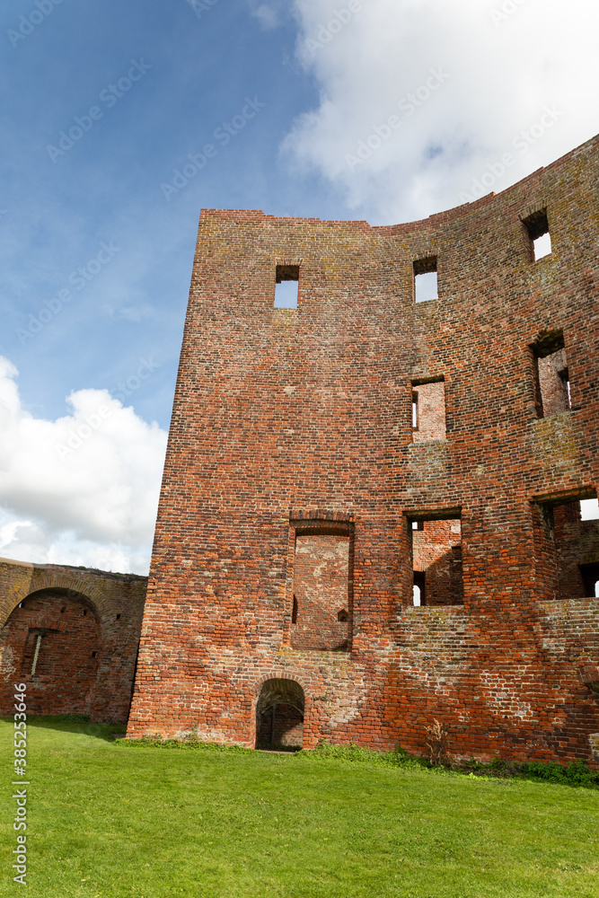 The exterior of the ruin castle Teylingen in Sassenheim in the Netherlands. The exterior of the ruin castle Teylingen in Sassenheim in the Netherlands.