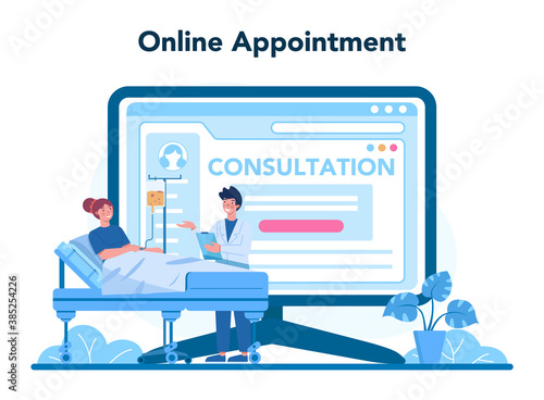 Plastic surgeon mobile application banner. Idea of body and face