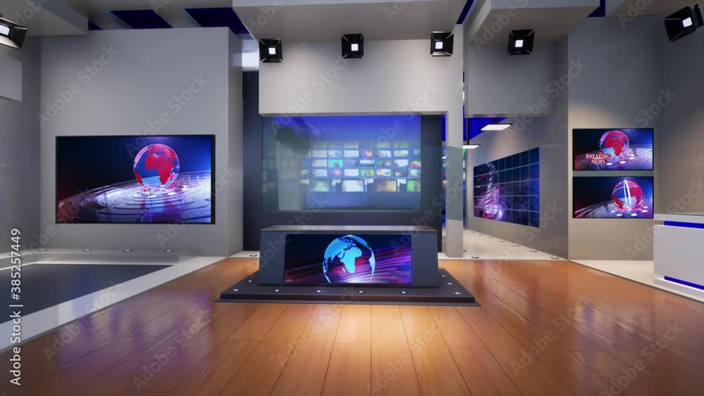 3D Virtual TV Studio News 3D Virtual TV Studio News