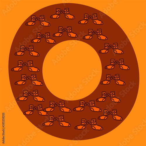 
alphabet English letter O vector illustration, alphabet letters, created exclusively by hand, knowledge, learning the letters of the English language, learn English quickly and easily, study