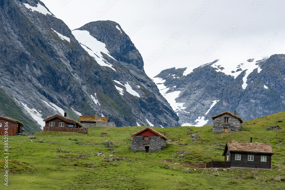 Norway alpine village. 