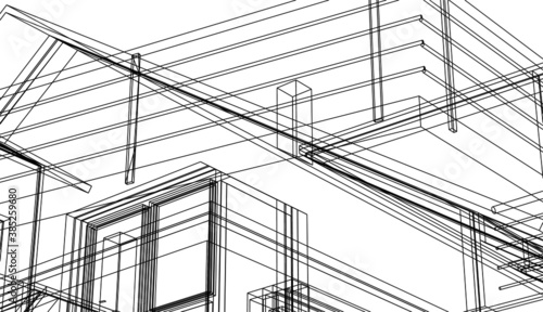 construction of the house building