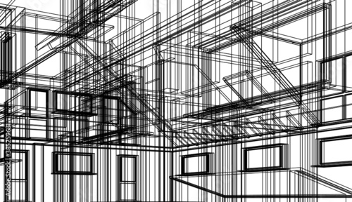 construction of the house building