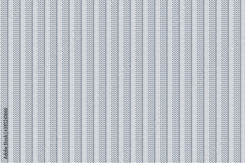 Knitting pattern for Christmas and Winter holiday background. Seamless pattern in white colors with elastic band.  Ribbed knitting.