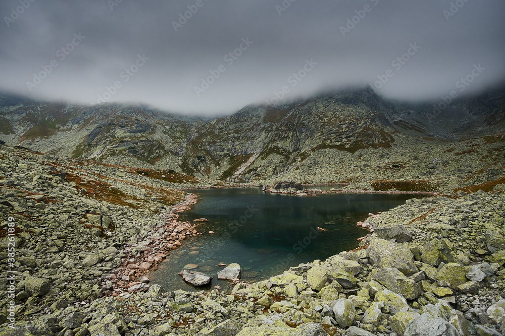 Zabie pleso lake in amazing high Tatras, Slovakia, Europe