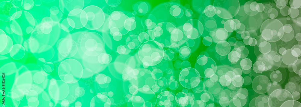 creative background from circles. soap bubbles on light. white spots on the canvas. light balloons on a green background creative background from circles. soap bubbles on light. white spots on the canvas. light balloons on a green background