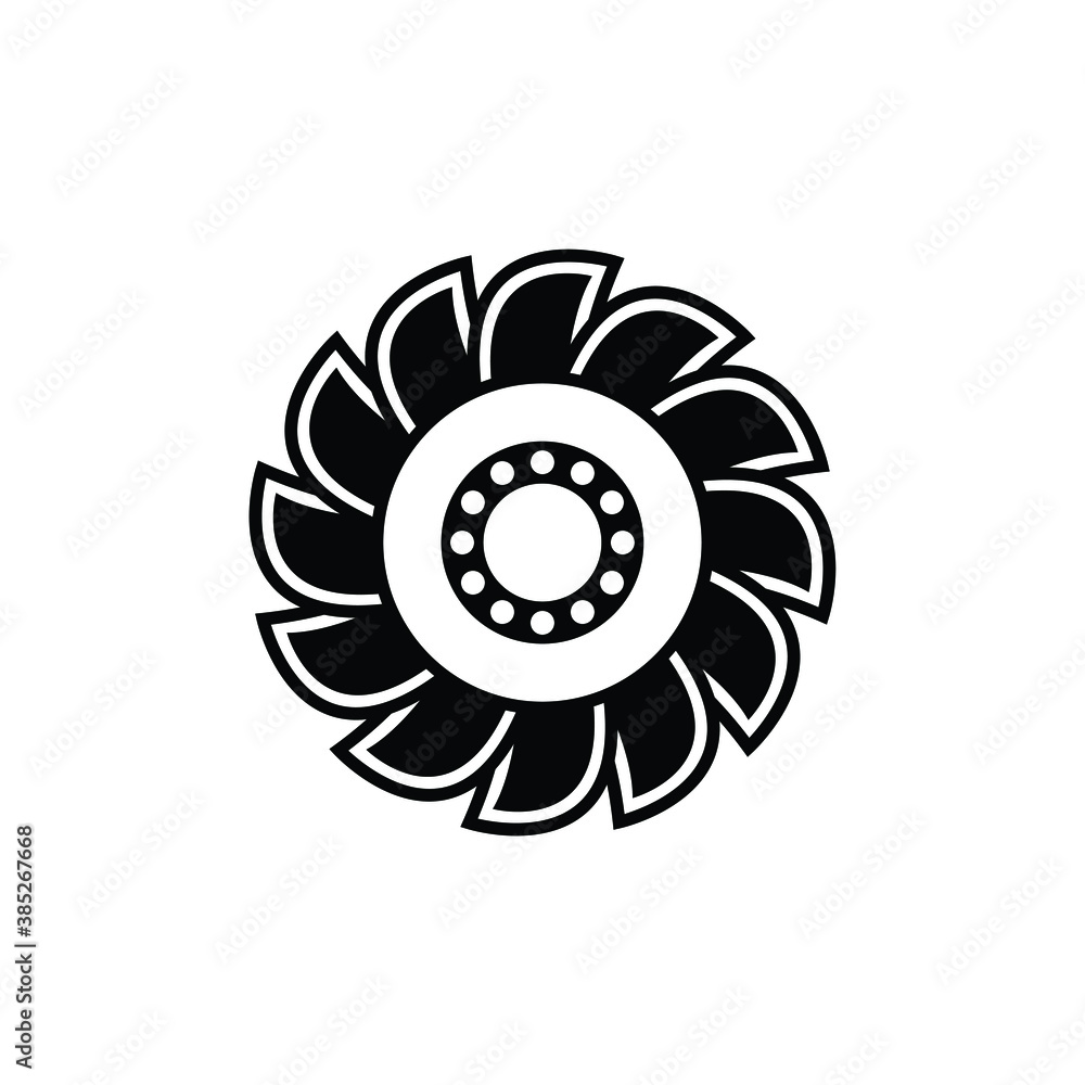 Rowel icon vector Rowel icon vector