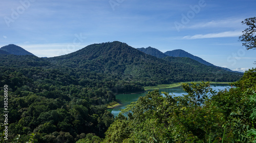 lake and mountains