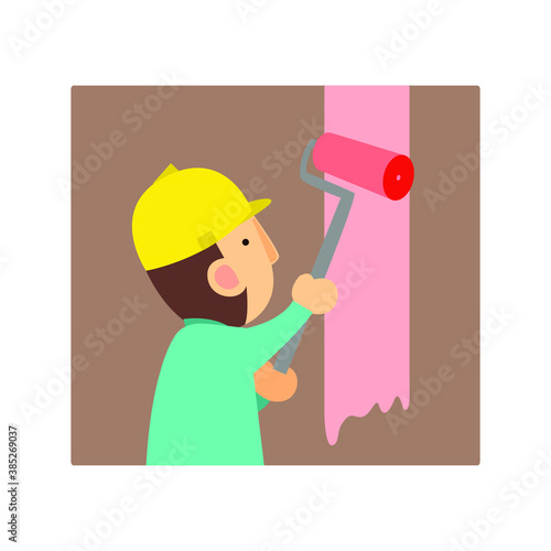 a person who paints buildings, walls, ceilings, and woodwork, especially as a job. painter