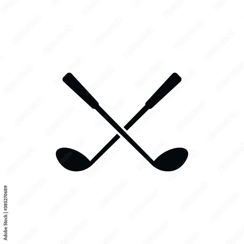 Golf club icon vector Golf club icon vector