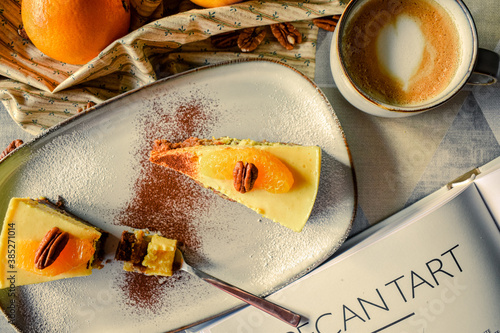 Vegan orange cheesecake 