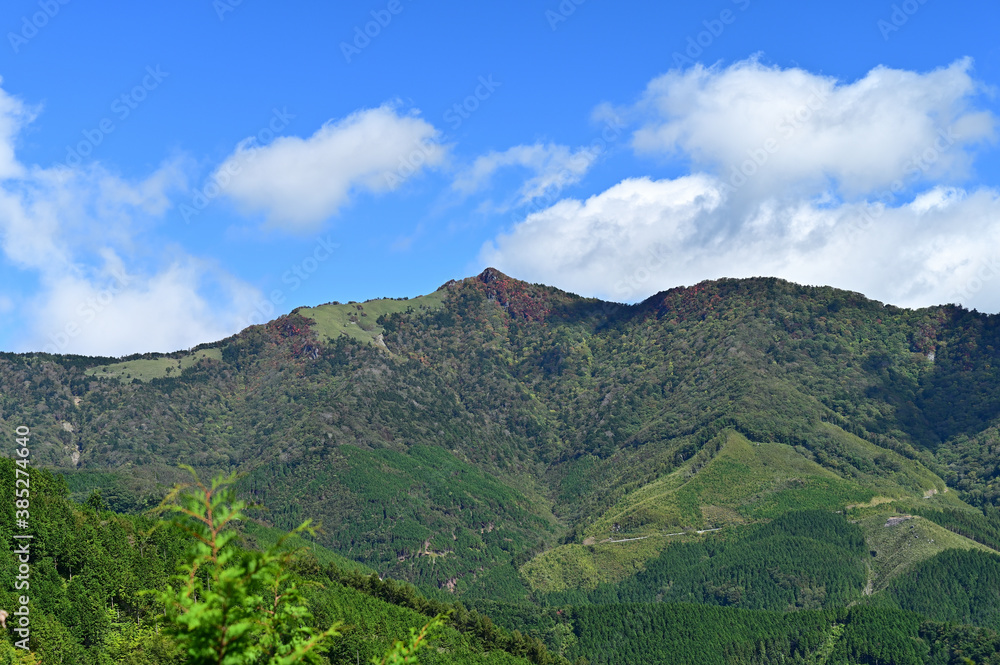 Obraz premium 四国の名山、石鎚山の紅葉