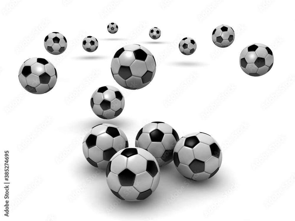 3D balls on white backround 3D balls on white backround