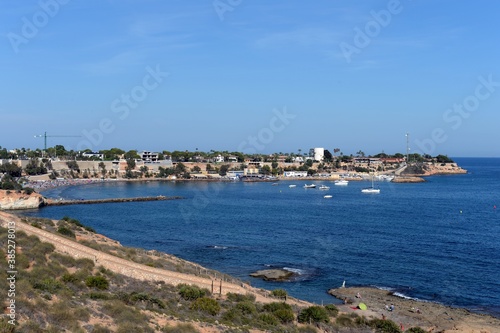 Costa Blanca. View of Cabo Roig in Orihuela Costa. Spain
