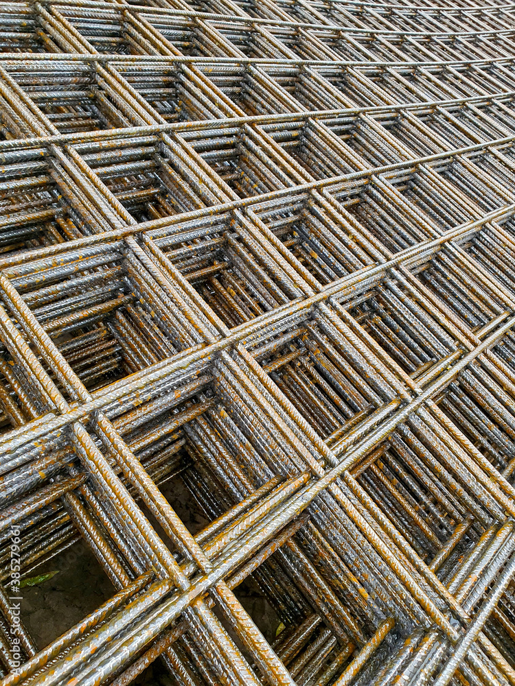 steel construction on the building site steel construction on the building site