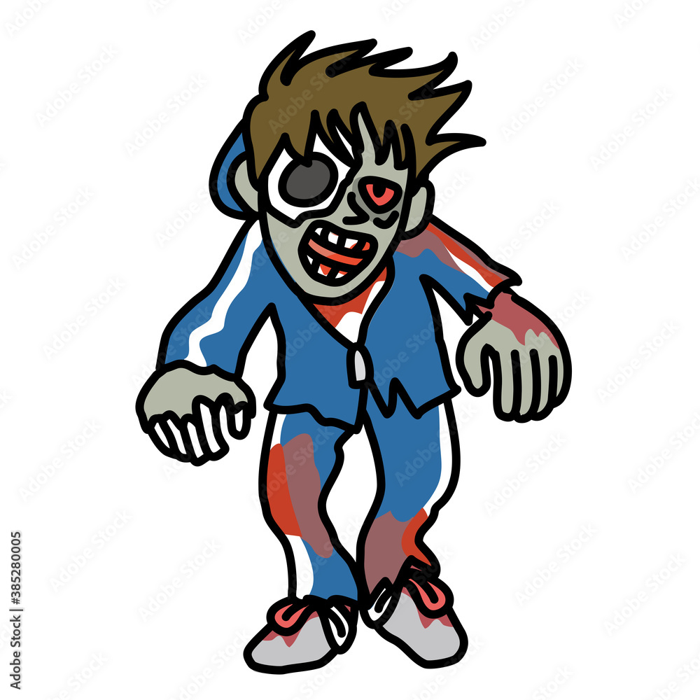 Fototapeta premium 男性のゾンビ