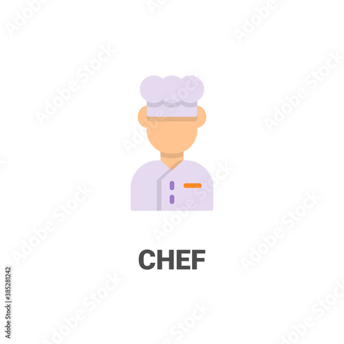 Wallpaper Mural chef vector icon from avatar collection. flat style illustration Torontodigital.ca