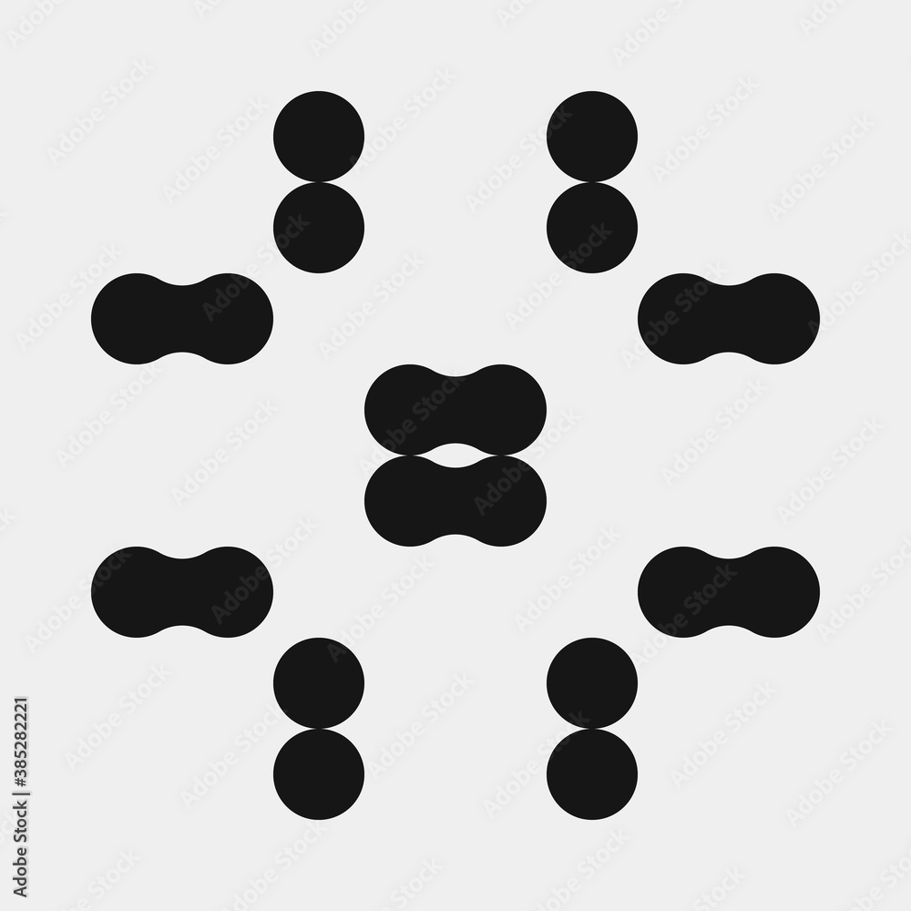 Abstract Cross Pattern Dots Logo generative computational art illustration Abstract Cross Pattern Dots Logo generative computational art illustration