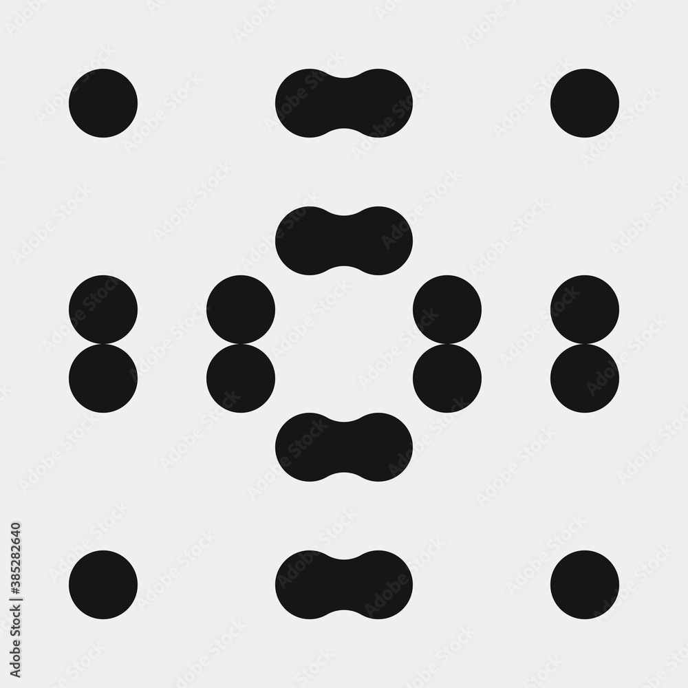 Abstract Cross Pattern Dots Logo generative computational art illustration Abstract Cross Pattern Dots Logo generative computational art illustration