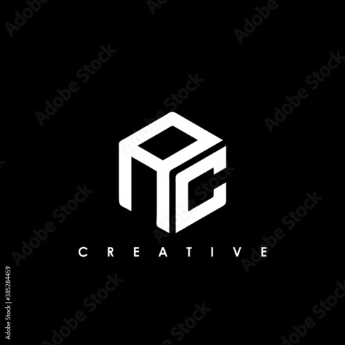Letter AC logo design template elements
