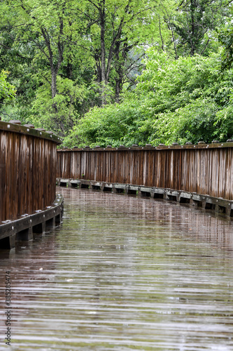 wooden bridge over water