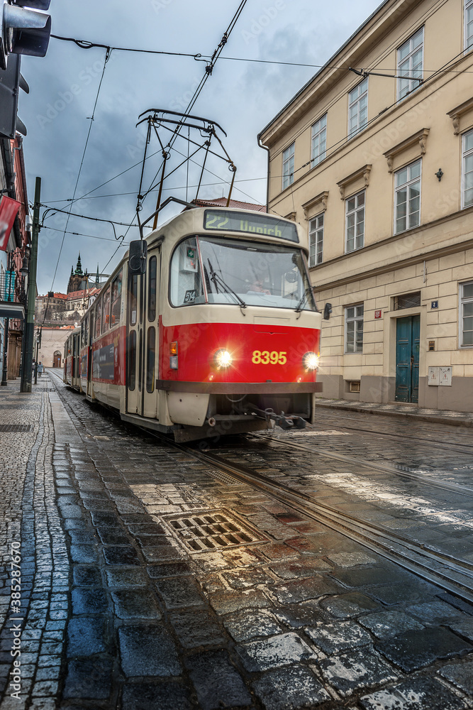 Tramway in Prague