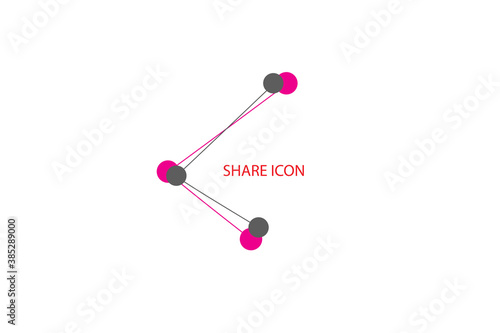Share icon design Share sign and symbol vector illustration 