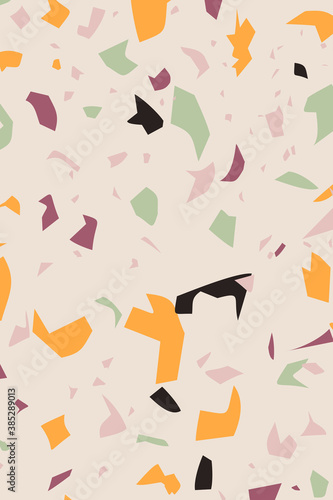 Digital Paper, Terrazzo paper print, one size, background, can use for print, pressentations, photos, designs, facebook, ads, instagram and more! Abstract colorful terrazzo pattern, green orange