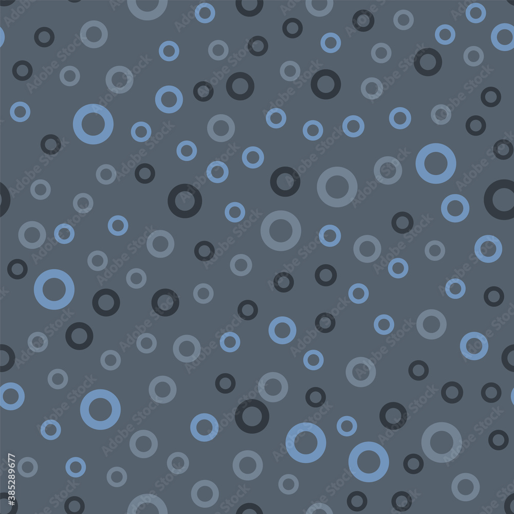 Gray blue rings, circle, abstract pattern seamless background for printing on paper, fabric.