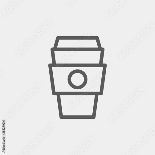 Coffee cup icon isolated on background. Hot drink symbol modern, simple, vector, icon for website design, mobile app, ui. Vector Illustration