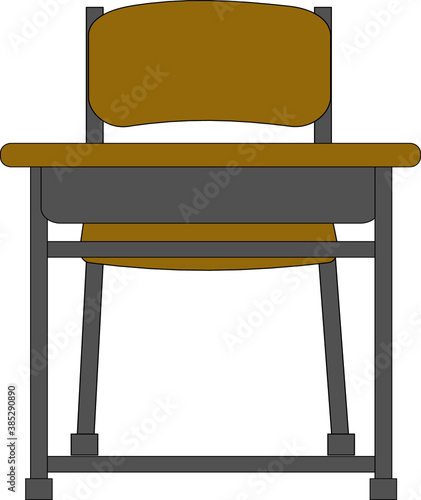 学校の机とテーブル
