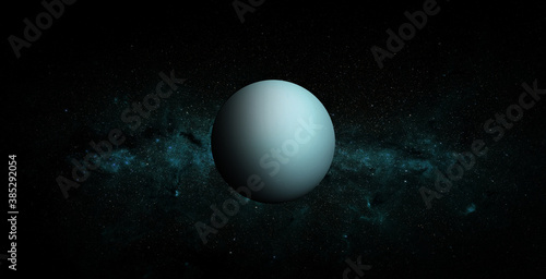 Fototapeta Naklejka Na Ścianę i Meble -  Uranus on space background. Elements of this image furnished by NASA.