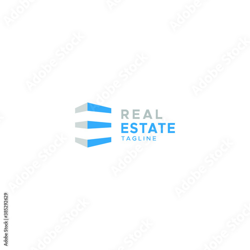 Real Estate Logo design with building property and concept.