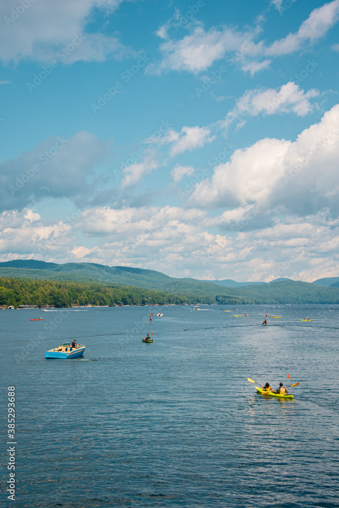 Lake George on a summer day, in Bolton, New York