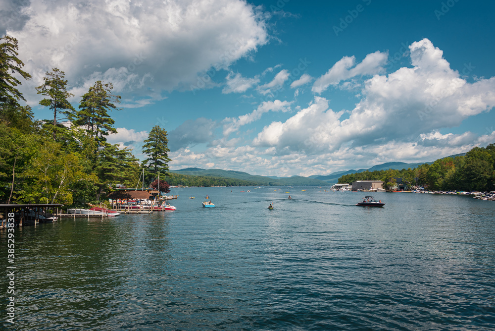 Fototapeta premium Lake George on a summer day, in Bolton, New York